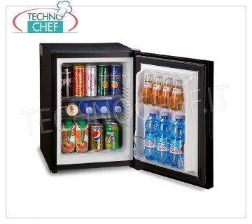 Frigor Minibar per Hotel, TERMOELETTRICO, con PORTA SPECCHIO, Potenza 65 W, litri 40, classe A+, mod. TP40NS Frigor Minibar TERMOELETTRICO con PORTA SPECCHIO per camera albergo,  classe A+, capacità 40 lt,  temperatura +8°/+14°C, V.230/1, Kw.0,065, Peso 18 Kg, dim.cm.40,5x44,3x54,6h