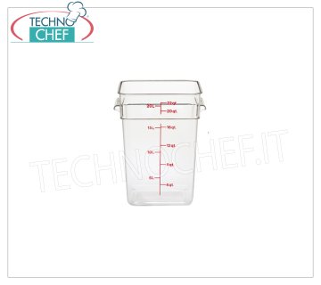 Contenitore quadrato per stoccaggio, CAMBRO, Lt.20