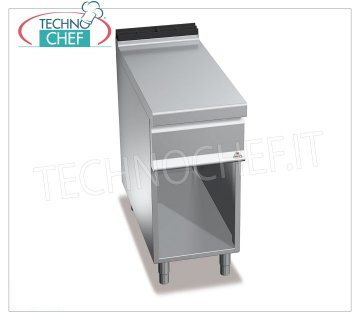 TECHNOCHEF - PIANO NEUTRO su VANO a GIORNO, 1 modulo da 400 mm, Mod.N9T4M PIANO NEUTRO su VANO a GIORNO, BERTOS, Linea MAXIMA 900, Serie WORKING, 1 modulo da 400 mm, Peso 35 Kg, dim.mm.400x900x900h