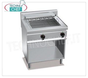 TECHNOCHEF - GRIGLIA ELETTRICA, DOPPIO modulo su VANO a GIORNO, Kw.8,16, Mod.E7CG80M GRIGLIA ELETTRICA, BERTOS, Linea MACROS 700, Serie ELECTRIC GRILL, DOPPIO modulo su VANO a GIORNO, COMANDI INDIPENDENTI, V.400/3+N, Kw.8,16, Peso 92 Kg, dim.mm.800x700x900h