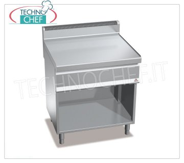 TECHNOCHEF - PIANO NEUTRO su VANO a GIORNO, 1 modulo da 800 mm, Mod.N7-8M PIANO NEUTRO su VANO a GIORNO, BERTOS, Linea MACROS 700, Serie WORKING, 1 modulo da 800 mm, Peso 53 Kg, dim.mm.800x700x900h