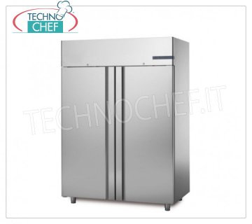 Armadio Congelatore-Freezer 2 Porte, lt.1400, Ventilato, Temp.-18°/-22°C,  Classe C Armadio Congelatore-Freezer 2 porte, con stuttura in acciaio inox, capacità lt.1400, temperatura -18°/-22°C, refrigerazione ventilata, Classe C, V.230/1, Kw.1,708, Peso 200 Kg, dim.mm.1480x815x2085h