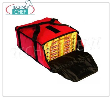 Technochef - Borsa termica per trasporto max 5 cartoni pizza Ø 33 cm.