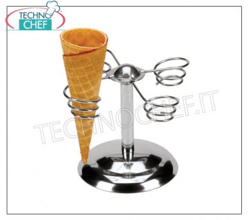 Porta Coni Gelato, 4 Posti Porta Coni Gelato, 4 Posti, diametro cm 16,5x14h