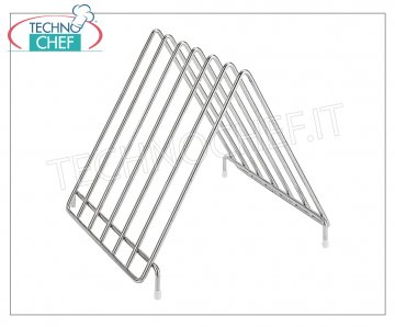 Portataglieri in acciaio inox Portataglieri In Filo, realizzato in acciaio inox, cm 30x26x27,5