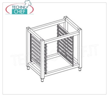 Technochef - Base con Portateglie per Forno 4 Teglie GN1/1 Base con portateglie per forno 4 Teglie GN 1/1