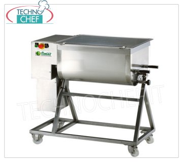 FIMAR - Impastatrice carne inox, 2 pale, capacità vasca max 50 Kg, mod.50C2PN