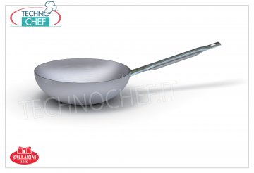 Ballarini - PADELLA WOK a MANTECARE, spessore 3 mm, Professionale Padella wok A MANTECARE, 1 manico, SERIE 7000, in ALLUMINIO, diametro mm 240, alta mm 75