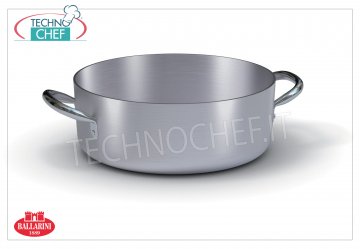 Ballarini - CASSERUOLA BASSA in Alluminio 2 maniglie, spessore 3 mm, Professionale