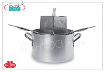 Ballarini - PENTOLA CUOCIPASTA  in Alluminio 3 CESTELLI, diametro mm 360, alta mm 220