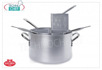 Ballarini - PENTOLA CUOCIPASTA in Alluminio, 4 CESTELLI,