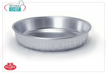 Ballarini -TORTIERA CONICA ALTA in Alluminio con BORDO, spessore 3 mm, Professionale