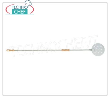 LILLY - Palettino per Pizza Tondo Inox, versione FORATO