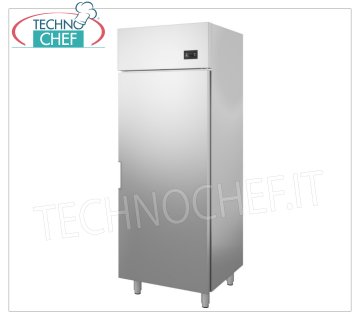 Technochef- Armadio Frigo 1 Porta, lt.700, Ventilato, Temp.-15°/-18°C, Classe D Armadio Congelatore-Freezer 1 Porta, Professionale, struttura esterna in acciaio inox, lt.700, Temp.-15°/-18°C, ECOLOGICO in Classe D, Gas R290, ventilato, V.230/1, Kw.0,48, Peso 80 Kg, dim.mm.720x800x2020h