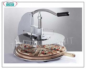 Tagliapizza a Spicchi Manuale - da 3 a 12 Spicchi TAGLIAPIZZA A SPICCHI manuale da tavolo per 3/6 SPICCHI adatto per DISCHI PIZZA con DIAMETRO MASSIMO cm 48, completo di tagliere in legno con manico diametro cm 49