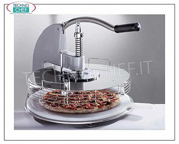Tagliapizza Maxi a Spicchi Manuale - da 3 a 12 Spicchi TAGLIAPIZZA A SPICCHI manuale da tavolo per 3/6 SPICCHI adatto per DISCHI PIZZA con DIAMETRO MASSIMO cm 52, completo di tagliere in polietilene con manico diametro cm 53