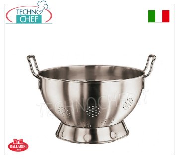 Ballarini Professionale - COLAPASTA SFERICO 2 maniglie in ACCIAIO INOX 18/10, Serie 9000 COLAPASTA SFERICO 2 maniglie, SERIE 9000, in ACCIAIO INOX 18/10, diametro mm.320, alta mm.180