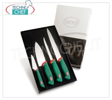 Sanelli - CONFEZIONE COLTELLI SUSHI PROFESSIONALI 4 PZ PREMANA, Mod.908604
