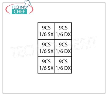 TECHNOCHEF - Set 6 Cestelli 1/6 per cuocipasta, Mod.9CP4