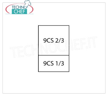 TECHNOCHEF - Set 1 Cestello 2/3 + 1 Cestello 1/3 per cuocipasta, Mod.9CP5 Set 1 Cestello 2/3 + 1 Cestello 1/3 per Cuocipasta Linea 900