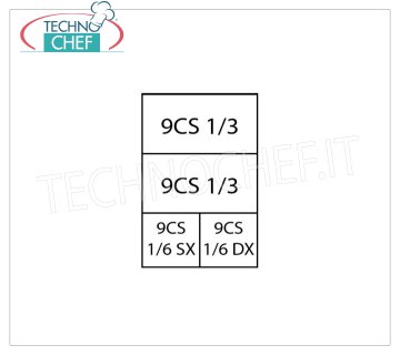 TECHNOCHEF - Set 2 Cestelli 1/3 + 2 Cestelli 1/6 per cuocipasta, Mod.9CP7 Set 2 Cestelli 1/3 + 2 Cestelli 1/6 per Cuocipasta Linea 900