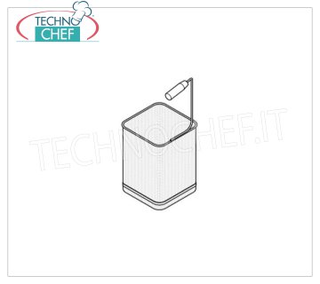 TECHNOCHEF - Cestello 1/6 DX per cuocipasta, Mod.9CS1/6 DX Cestello 1/6 DX, dim.mm.140x140x200h, per Cuocipasta Linea 900