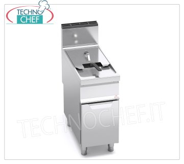 TECHNOCHEF - FRIGGITRICE a GAS su MOBILE,1 VASCA da lt.20, Linea MAXIMA 900, Mod.9GL20M FRIGGITRICE a GAS su MOBILE, BERTO'S, Linea MAXIMA 900, Serie TURBO, 1 VASCA da lt.20, potenza termica Kw.17,5, Peso 59 Kg, dim.mm.400x900x900h