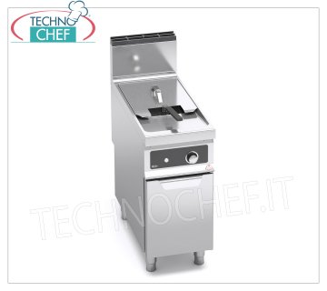 TECHNOCHEF - FRIGGITRICE a GAS su MOBILE, 1 VASCA da lt.20, Comandi Elettronici Bflex, Mod.9GL20M-BF FRIGGITRICE a GAS su MOBILE, BERTO'S, Linea MAXIMA 900, Serie TURBO, 1 VASCA da lt.20, Comandi Elettronici Bflex, potenza termica Kw.17,5, Peso 59 Kg, dim.mm.400x900x900h