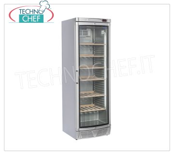 COOL HEAD - Technochef, Cantinetta Refrigerata 1 Porta Vetro, lt.350, temp.+7°/+18°C, Mod.TWS400