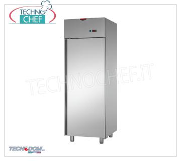 TECNODOM - Armadio Frigo 1 porta, lt.700, Professionale, Ventilato, Mod.AF07MIDMTN ARMADIO FRIGORIFERO 1 porta, Marca TECNODOM, capacità lt.700, temperatura d'esercizio -2°/+10°C, refrigerazione ventilata, Gastro-Norm 2/1, V.230/1, Kw.0,385, Peso 110 Kg, dim.mm.710x800x2030h