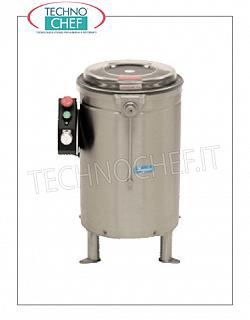 Lavaverdure-Lavacentrifughe Centrifuga per verdure in acciaio inox, capacità 14 litri, carico produzione 2,5 Kg, velocità 520 giri/min, V.400/3, Kw.0,09, Peso 25 Kg, dim.mm.460x500x670h
