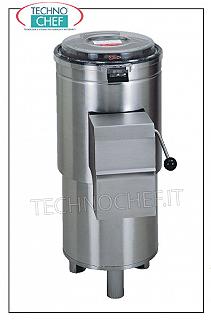 Pelapatate a Colonna, Carico max Ciclo 15 Kg, Resa 550 Kg/ora Pelapatate inox a Colonna, carico patate 15 Kg, capacità produttiva 550 Kg/h,  V.400/3, Kw.0,5, Peso 65 Kg, dim.mm.410x670x950h