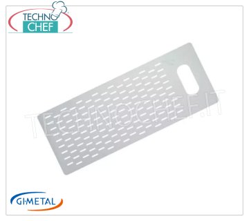 Gi-Metal - Asse forata in allumino per pizza al metro, Linea Azzurra, dim.cm 30x90