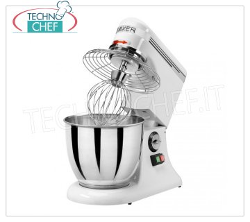 Impastatrice Planetaria con vasca inox da lt.7, dim.mm.420x250x420h