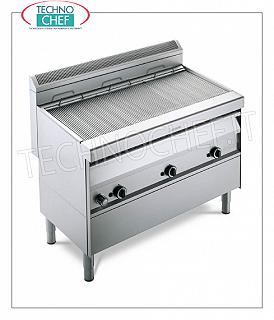 GRILL VAPOR a GAS versione su MOBILE, 3 Moduli - ARRIS - Serie 700 - Richiedere Preventivo GRILL VAPOR GAS versione su mobile, 3 MODULI a comandi indipendenti con 3 ZONE DI COTTURA da mm 390x470, completa di grigliato a tondini, potenza termica 31,50 kw, dimensioni esterne mm 1195x700x850h