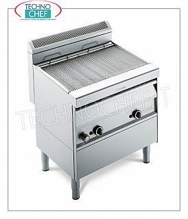 GRILL VAPOR a GAS versione su MOBILE, 2 Moduli - ARRIS - Serie 700 - Richiedere Preventivo GRILL VAPOR GAS versione su mobile, DOPPIO MODULO a comandi indipendenti con 2 ZONE DI COTTURA da mm 390x470, completa di grigliato a tondini, potenza termica 21,00 kw, dimensioni esterne mm 800x700x850h