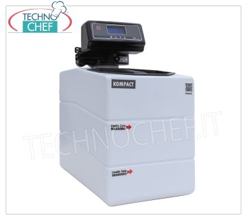 Addolcitore-Depuratore automatico  COMPATTO,  con 9 lt RESINA, Crono-Volumetrico , Resa: Addolcisce  1125 lt acqua a ciclo con durezza  di 40° Francesi