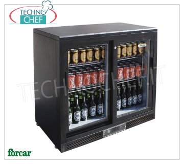 Vetrina FRIGO per BIBITE, 2 Porte, Temp.+2°/+8°C, Ventilato, lt.223, Classe B, Mod.G-BC2PS