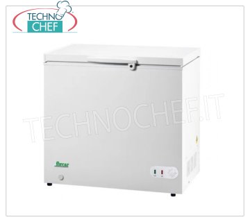 Forcar - CONGELATORE a POZZO, lt.283, Statico, Temp. ≤ -18, Classe A+, mod.G-BD350 Congelatore orizzontale a pozzo, ECO Line, esterno in acciaio verniciato bianco, capacità lt.283, temperatura ≤ -18, refrigerazione statica, ECOLOGICO in Classe A+, Gas R600a, V.230/1, Kw.0,072, Peso 43 Kg, dim.mm.1035x750x850h