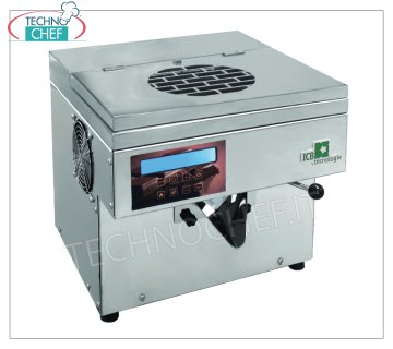 Temperatrice per cioccolato con Vasca da 2,5 Kg Max a ciclo, raffeddamento ad Aria, mod. BETATEMPER Temperatrice per cioccolato con Vasca da 2,5 Kg massimo per ciclo, raffreddamento ad aria, Scarico prodotto frontale, V 230/1, Kw 0,5, dimensioni cm 40x41x35h