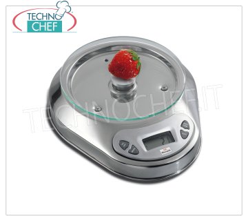 Bilancia elettronica digitale da tavolo, portata max 5 Kg