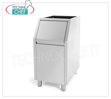 Contenitori/Depositi per macchine ghiaccio Deposito ghiaccio altamente isolato, esterno inox, capacità 100 Kg, utilizzabile con: produttori in cubetti Mod.W350/500/900  e produttori granulari Mod.G160/280/510, Peso Kg.53, dimensioni mm.560x815x1000h.