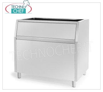 Contenitori/Depositi per macchine ghiaccio, capacità 350 Kg Deposito ghiaccio altamente isolato, esterno inox, capacità 350 Kg, utilizzabile con produttori: Mod.G 160/280/510, Mod.C150/300/300Split, Mod.VM 500/900/1700 e  Mod.MUSTER 250/350/600/350Split, dim.mm.1250x790x1000h