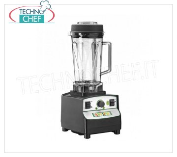 EASYLINE - Technochef, Frullatore Professionale da lt.2, Mod.BL008 Frullatore, EASYLINE-FIMAR, realizzato in plastica con bicchiere in lexan trasparente, capacità 2 lt., velocità regolabile, V.230/1, Kw.1,00, dim.mm.190x230x510h