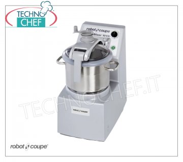 CUTTER-OMOGEINIZZATORE BLIXER 10 V.V, capacità vasca lt.11,5, Marca ROBOT COUPE, professionale CUTTER-OMOGEINIZZATORE BLIXER 10 V.V, Marca ROBOT COUPE, con Vasca da 11,5 lt - Variatore di Velocità da 300 a 3.500 giri/minuto, Comandi ad Impulso, V. 230/1, Kw 2,2, Peso 42 kg, Dimensioni mm 315x545x680h