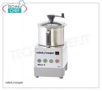 ROBOT COUPE - Cutter-Omogeneizzatore Blixer 5-2V, vasca lt.5,9, 2 velocità, dim.mm 280x350x500h