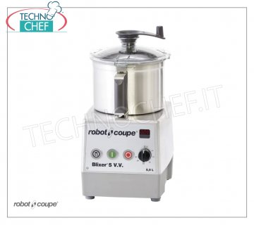 ROBOT COUPE - Cutter-Omogeneizzatore Blixer 5 V.V, vasca lt.5,9, Variatore di Velocità, dim.mm 280x350x500h