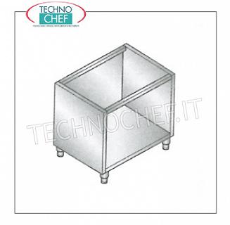 Supporto Inox a giorno Supporto inox a giorno chiuso sui lati  per cuocipasta elettrico, dim.mm.600x550x600h