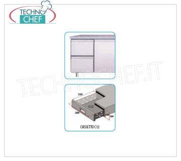 TECHNOCHEF - Set 2 cassetti, Mod.C12-FC Set 2 cassetti