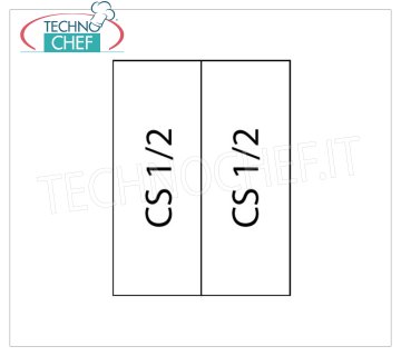 TECHNOCHEF - Set 2 Cestelli 1/2 per cuocipasta, Mod.C2 Set 2 cestelli 1/2, per cuocipasta Serie 700.